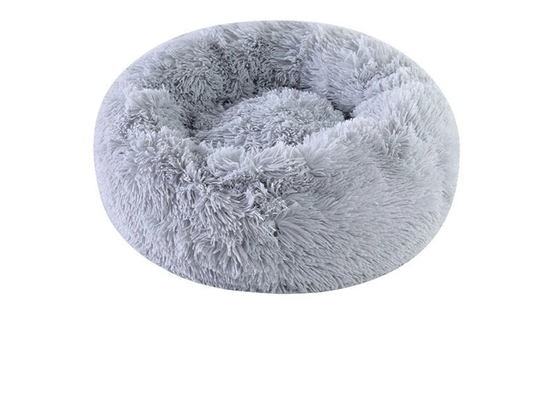 🐾 Lit Douillet en Peluche – Panier Rond Ultra-Confort pour Chat