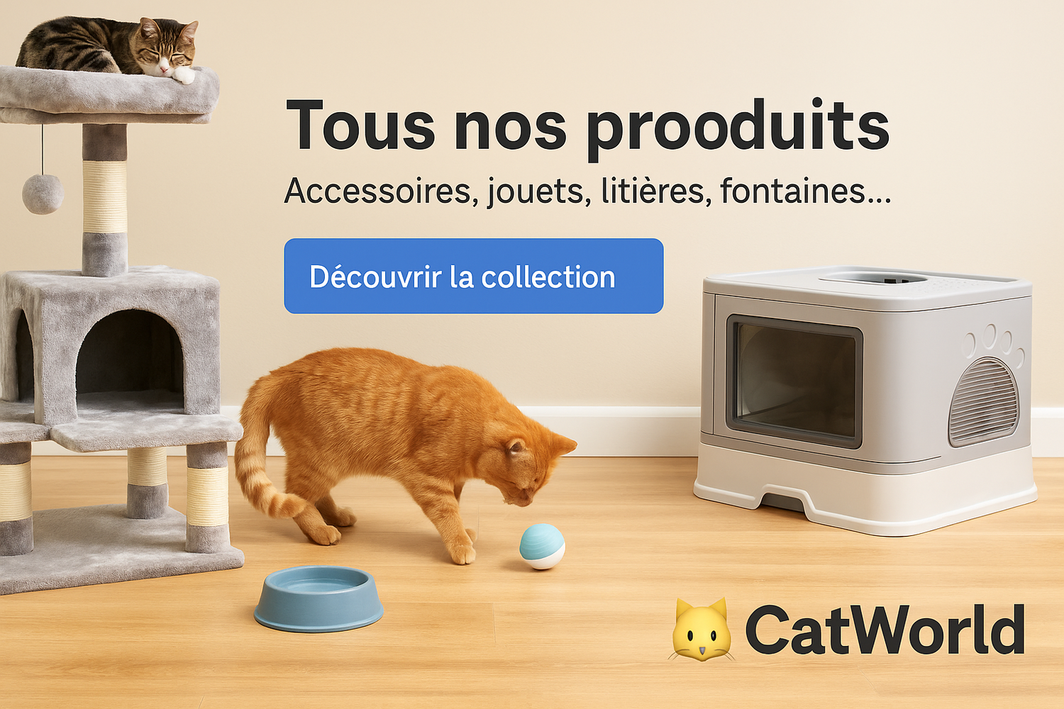 Tous nos produits pour chat – Accessoires, Jouets, Alimentation et plus