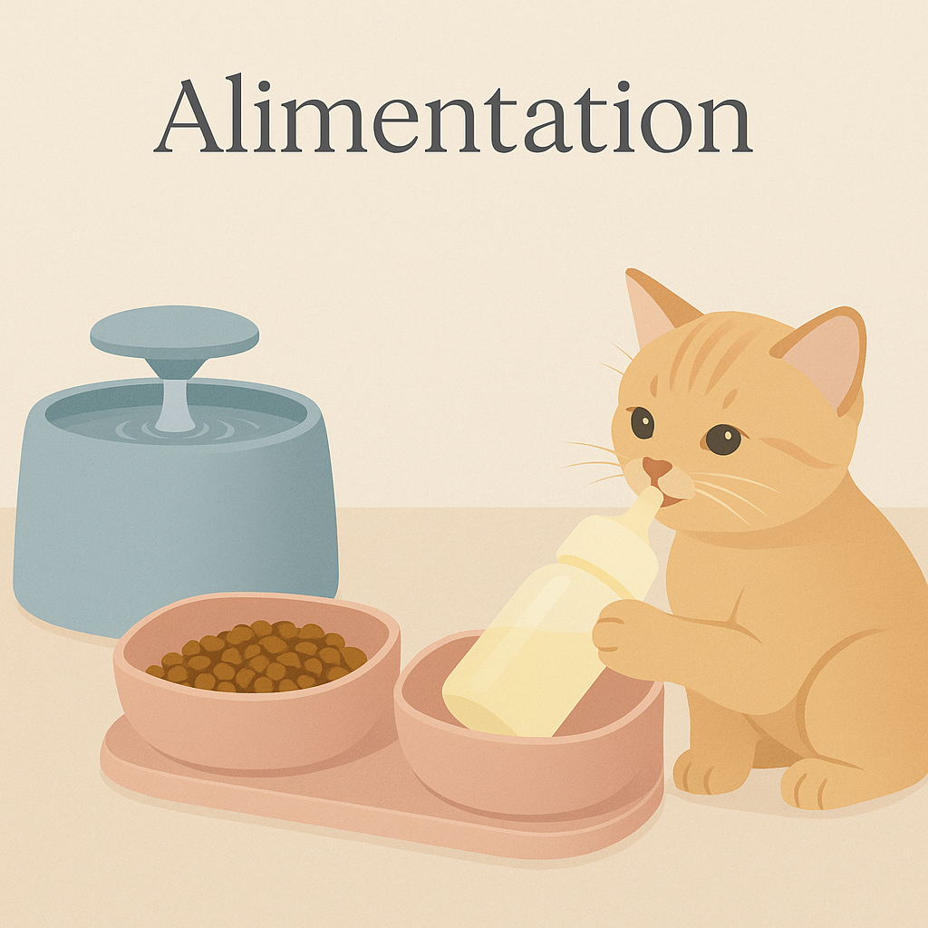 Alimentation (fontaines à eau, gamelles, etc.)
