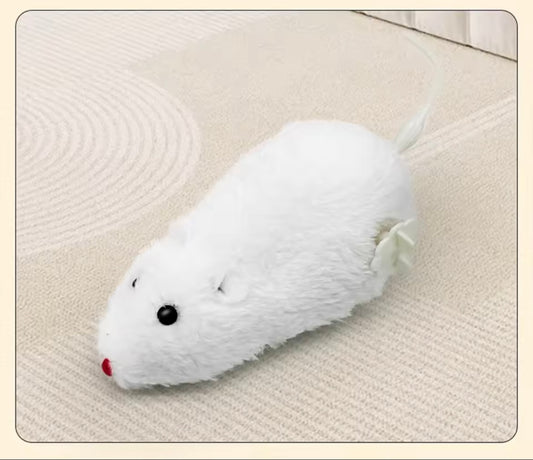 Jouet interactif pour chats – Souris peluche sans piles, durable et ludique