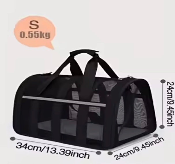 Sac de Transport Pliable pour Animaux – Approuvé Compagnies Aériennes, Sécurisé & Confortable