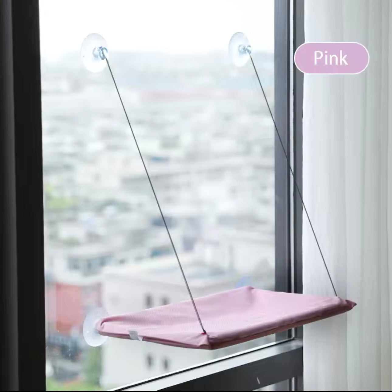 Hamac de Fenêtre pour Chat – Lit Suspendu avec Ventouses Résistantes | Jusqu’à 20 kg