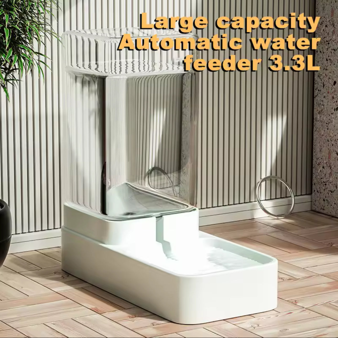 Mangeoire et Distributeur d’Eau Automatique pour Chat – Grande Capacité, Alimentation par Gravité