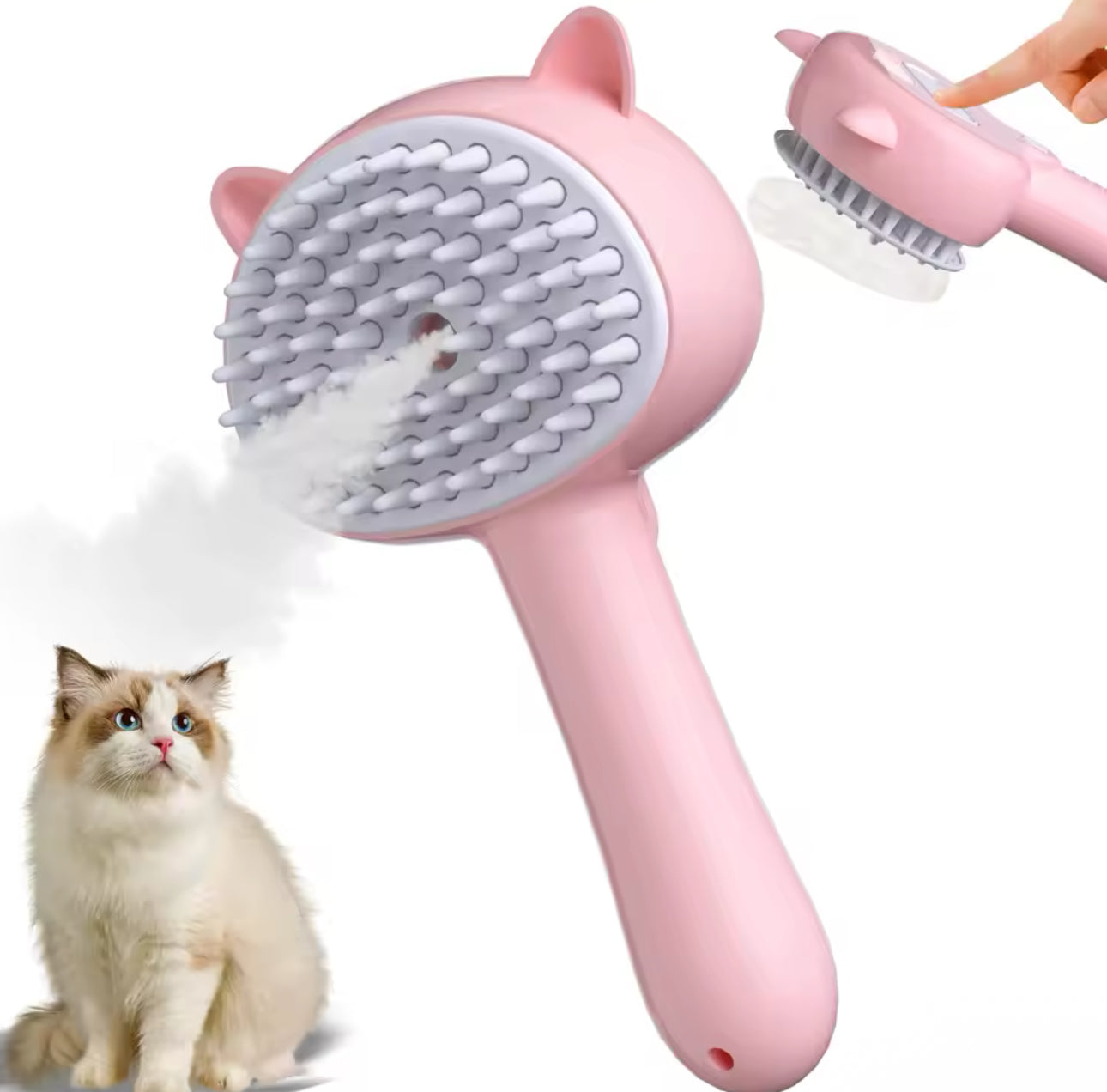 Brosse à vapeur pour votre compagnon en forme de chat
