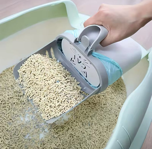 Pelle à Litière pour Chat avec Support de Sac – Nettoyage Facile et Hygiénique