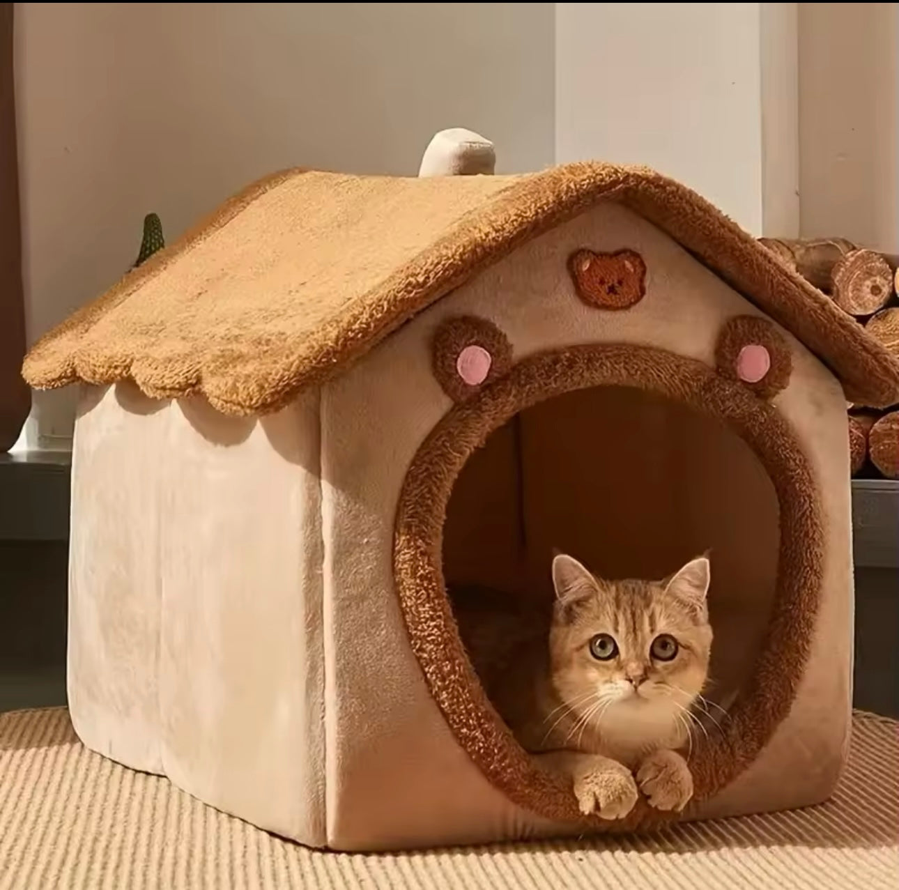 Maison pliable pour chats