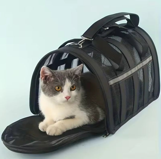 Sac de Transport Pliable pour Animaux – Approuvé Compagnies Aériennes, Sécurisé & Confortable