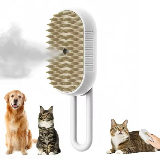 Brosse Énergie à Vapeur 3 en 1 pour Chat