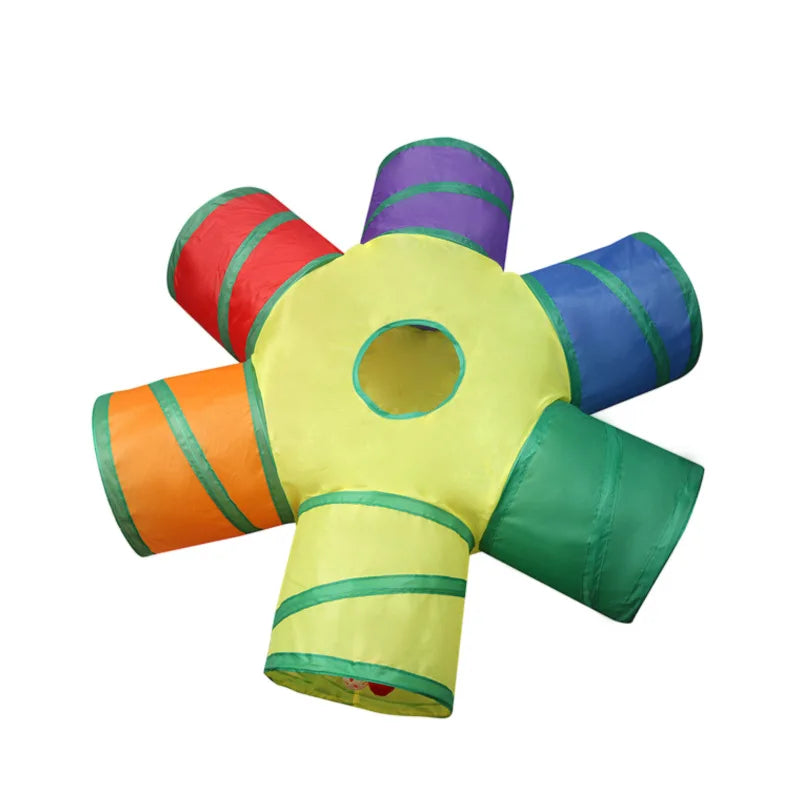 Tunnel de Jeu pour Chat – Pliable, Pop-up & Interactif | Forme S, Y, L, Long, Cube...