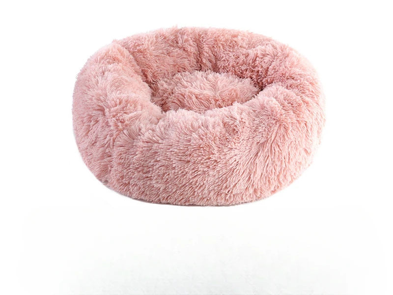 🐾 Lit Douillet en Peluche – Panier Rond Ultra-Confort pour Chat