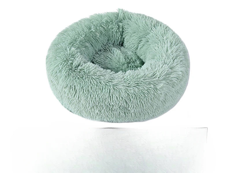 🐾 Lit Douillet en Peluche – Panier Rond Ultra-Confort pour Chat